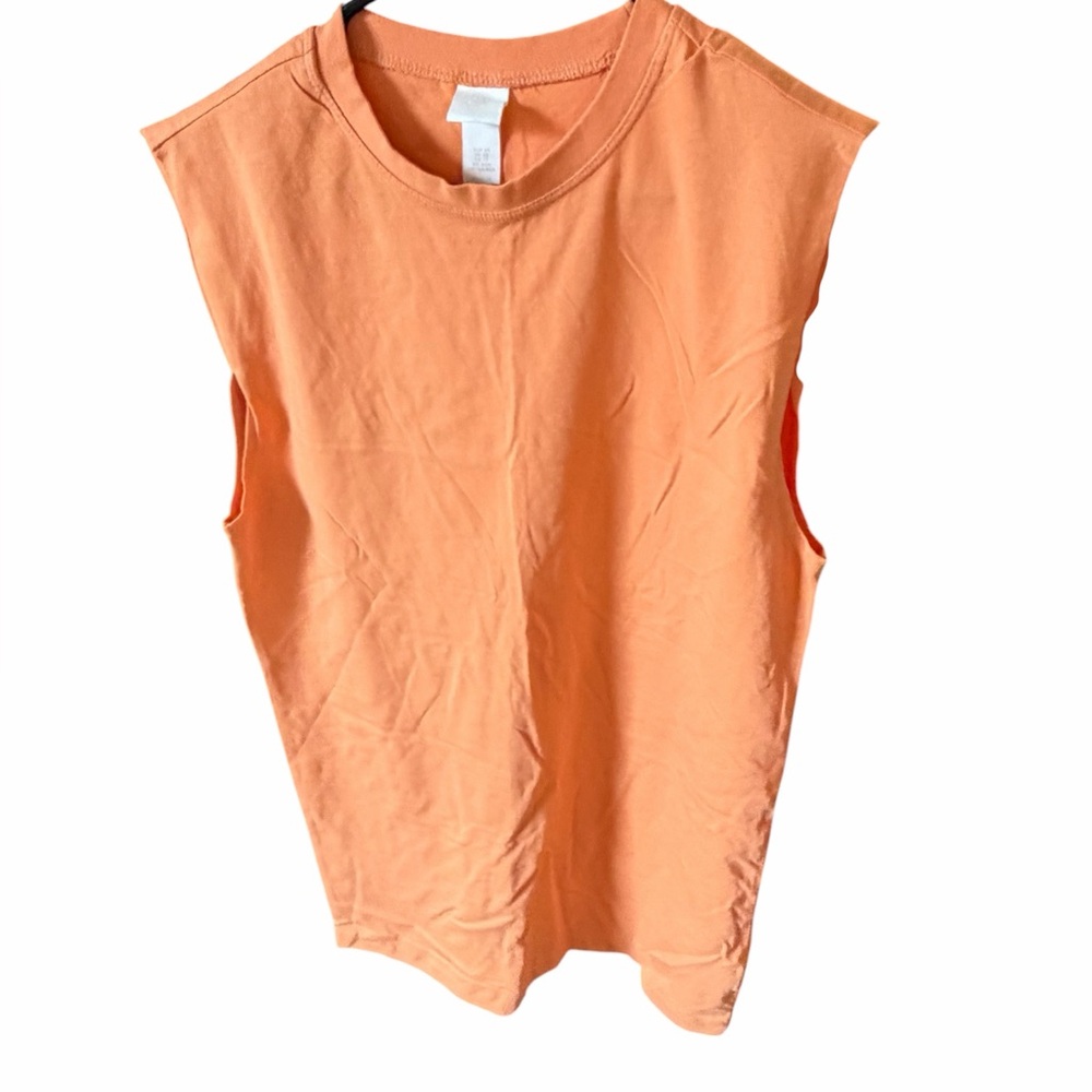 H&M Orange Sleeveless Mini Dress